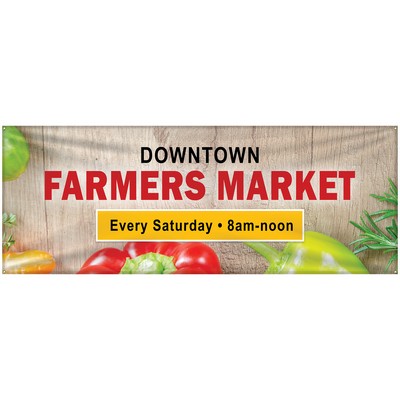 3' x 8' Custom Knitted Polyester Banner