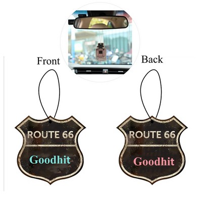 Hanging Paper Air Freshener w/ Rope for Car Interior Decor